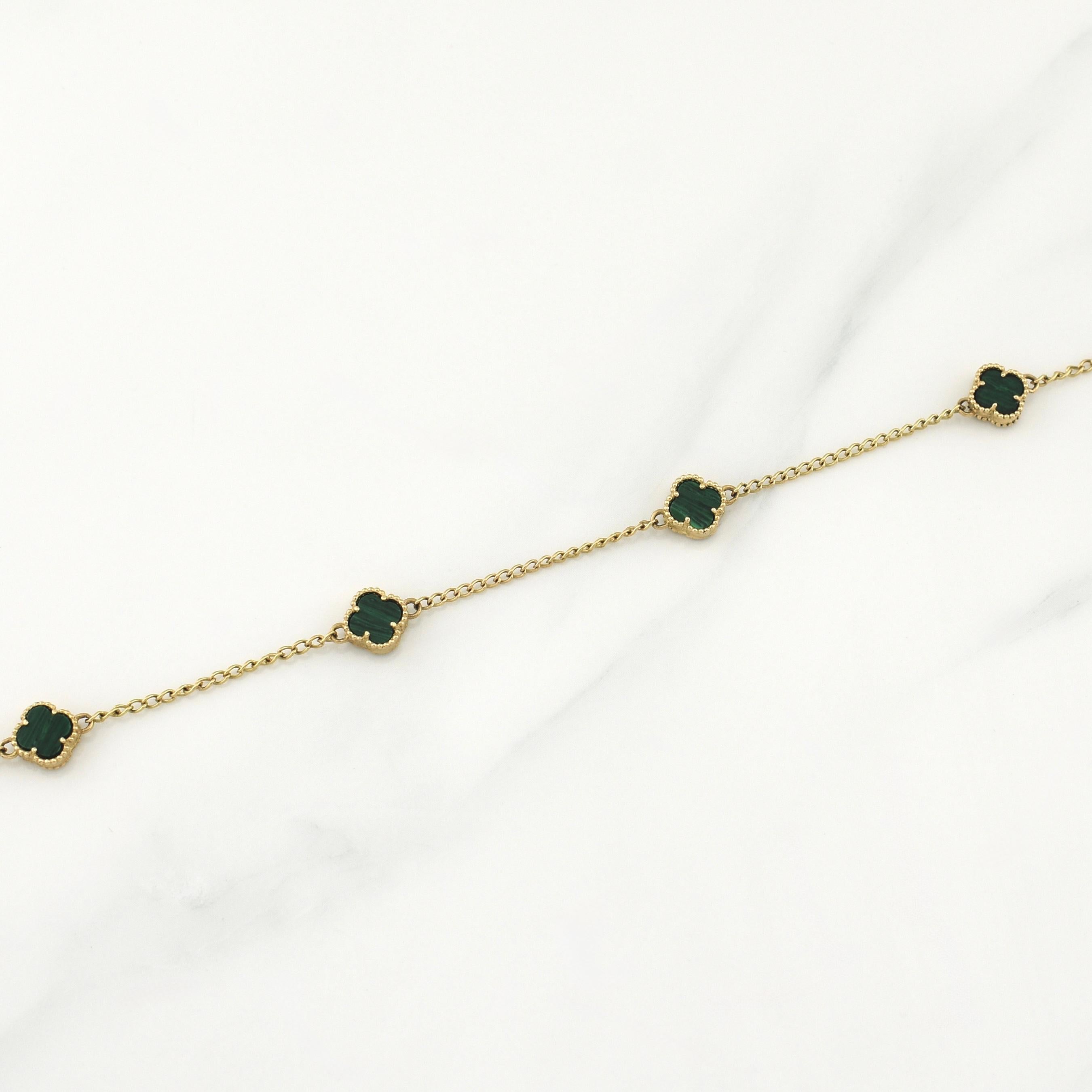 Cadena Trebol Espiga 8.65gr / 16 3/4 in / 1.6mm Oro Amarillo Nac.Esp. 18K !