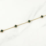 Cadena Trebol Espiga 8.65gr / 16 3/4 in / 1.6mm Oro Amarillo Nac.Esp. 18K !