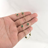 Cadena Trebol Espiga 8.65gr / 16 3/4 in / 1.6mm Oro Amarillo Nac.Esp. 18K !