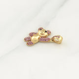 Dije Oso Mano Arriba 2.45gr / 1 in / Oro Amarillo 18K !