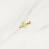Dije Cruz Clavo 0.95gr / 1 in / Oro Amarillo 18K !