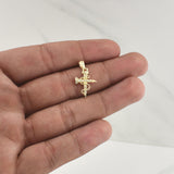 Dije Cruz Clavo 0.95gr / 1 in / Oro Amarillo 18K !