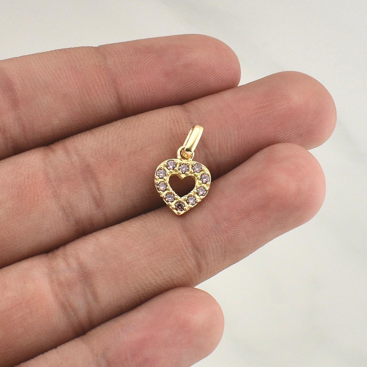 Dije Corazon 1.6gr / 3/4 in / Oro Amarillo 18K !
