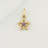 Dije Flor 0.5gr / 1/2 in / Oro Amarillo 18K !