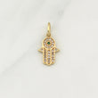 Dije Hamsa 1.55gr / 3/4 in / Oro Amarillo 18K !