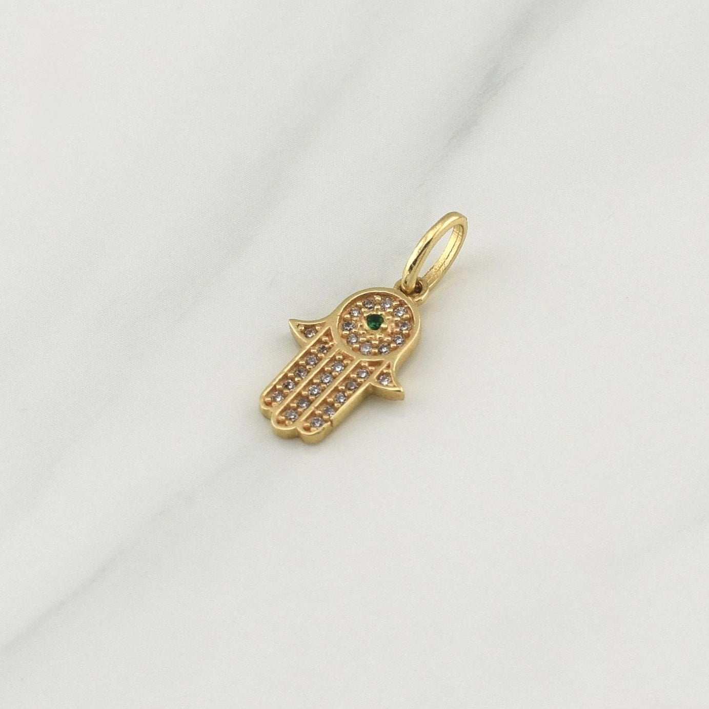 Dije Hamsa 1.55gr / 3/4 in / Oro Amarillo 18K !
