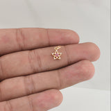 Dije Flor 0.5gr / 1/2 in / Oro Amarillo 18K !