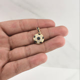 Dije Balon Futbol 2.7gr / 1 in / Oro Amarillo 18K !