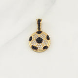 Dije Balon Futbol 2.7gr / 1 in / Oro Amarillo 18K !