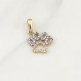 Dije Huella 1gr / 3/4 in / Oro Amarillo 18K !