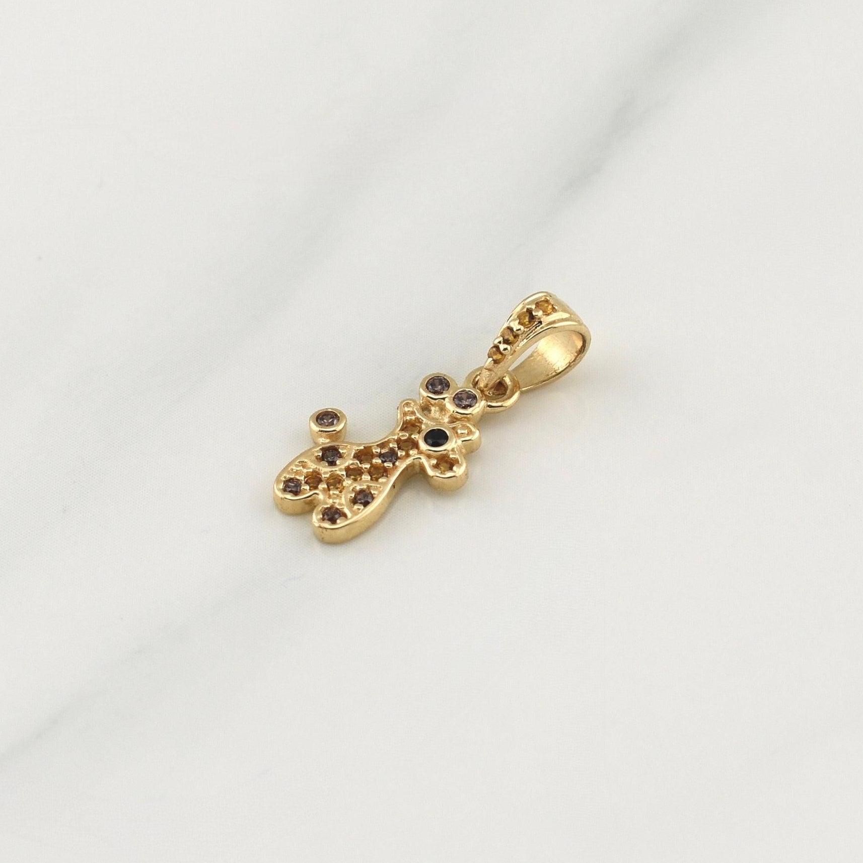 Dije Jirafa 1.1gr / 3/4 in / Oro Amarillo 18K !