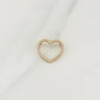 Dije Silueta Corazon 1gr / 1/2 in / Oro Amarillo 18K !
