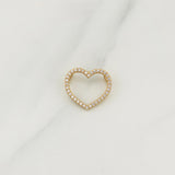 Dije Silueta Corazon 1gr / 1/2 in / Oro Amarillo 18K !