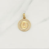 Dije Medalla Letra J 4.3gr / 1 1/4 in / Oro Amarillo 18K !