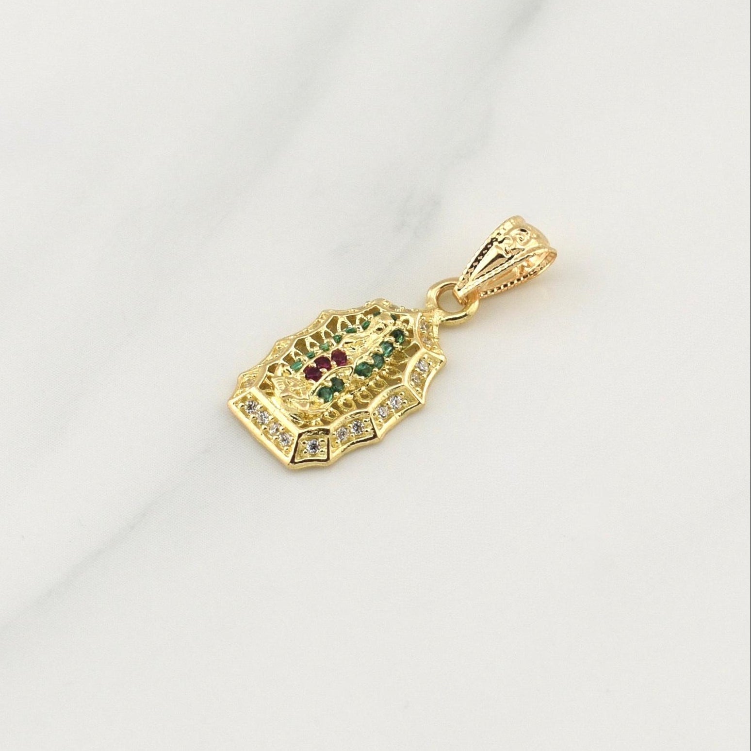 Dije Virgen De Guadalupe 1.3gr / 1 in / Oro Amarillo 18K !