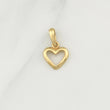 Dije Silueta Corazon 0.7gr / 3/4 in / Oro Amarillo 18K !