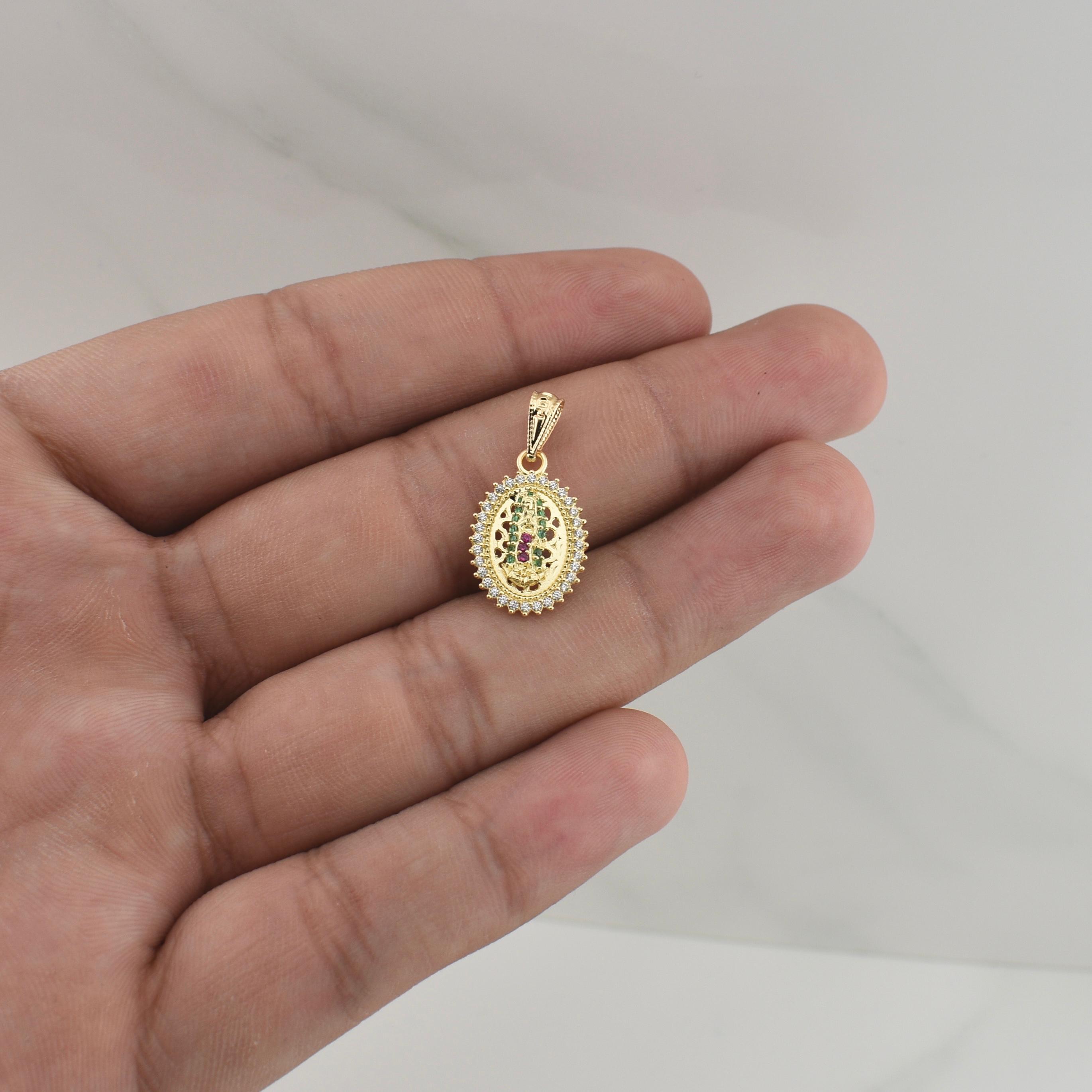 Dije Virgen De Guadalupe 1.8gr / 1 in / Oro Amarillo 18K !