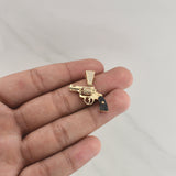 Dije Pistola Movil 3.85gr / 1 in / Oro Amarillo 18K !