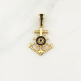 Dije Ancla Timon 4.35gr / 1 1/2 in / Oro Amarillo 18K !