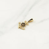 Dije Ancla Timon 4.35gr / 1 1/2 in / Oro Amarillo 18K !