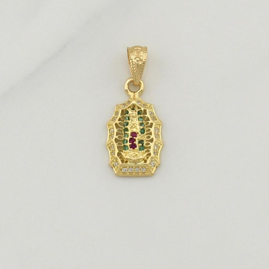 Dije Virgen De Guadalupe 1.3gr / 1 in / Oro Amarillo 18K !