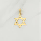 Dije Estrella de David 2gr / 1 1/2 in / Oro Amarillo 18K !