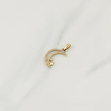 Dije Luna Estrellas 1.7gr / 1 in / Oro Amarillo 18K !