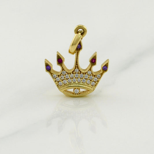 Dije Corona 1.95gr / 3/4 in / Oro Amarillo 18K !