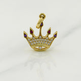 Dije Corona 1.95gr / 3/4 in / Oro Amarillo 18K !