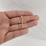 Dije Cruz 1.15gr / 1 1/4 in / Oro Amarillo 18K !