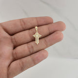 Dije Cruz 1.1gr / 1 in / Oro Amarillo 18K !