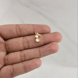 Dije Doble Bisel Translucido 1.55gr / 3/4 in / Oro Amarillo 18K !