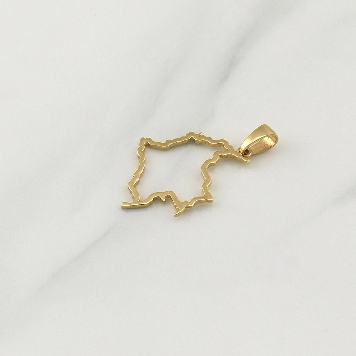 Dije Mapa Colombia 1.95gr / 1 1/2 in / Oro Amarillo 18K !