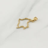 Dije Mapa Colombia 1.95gr / 1 1/2 in / Oro Amarillo 18K !