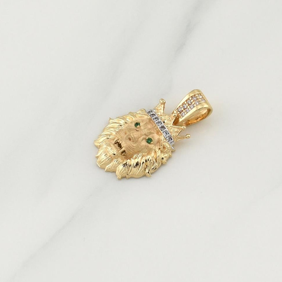 Dije Leon Corona 4gr / 1 in / Oro Amarillo 18K !