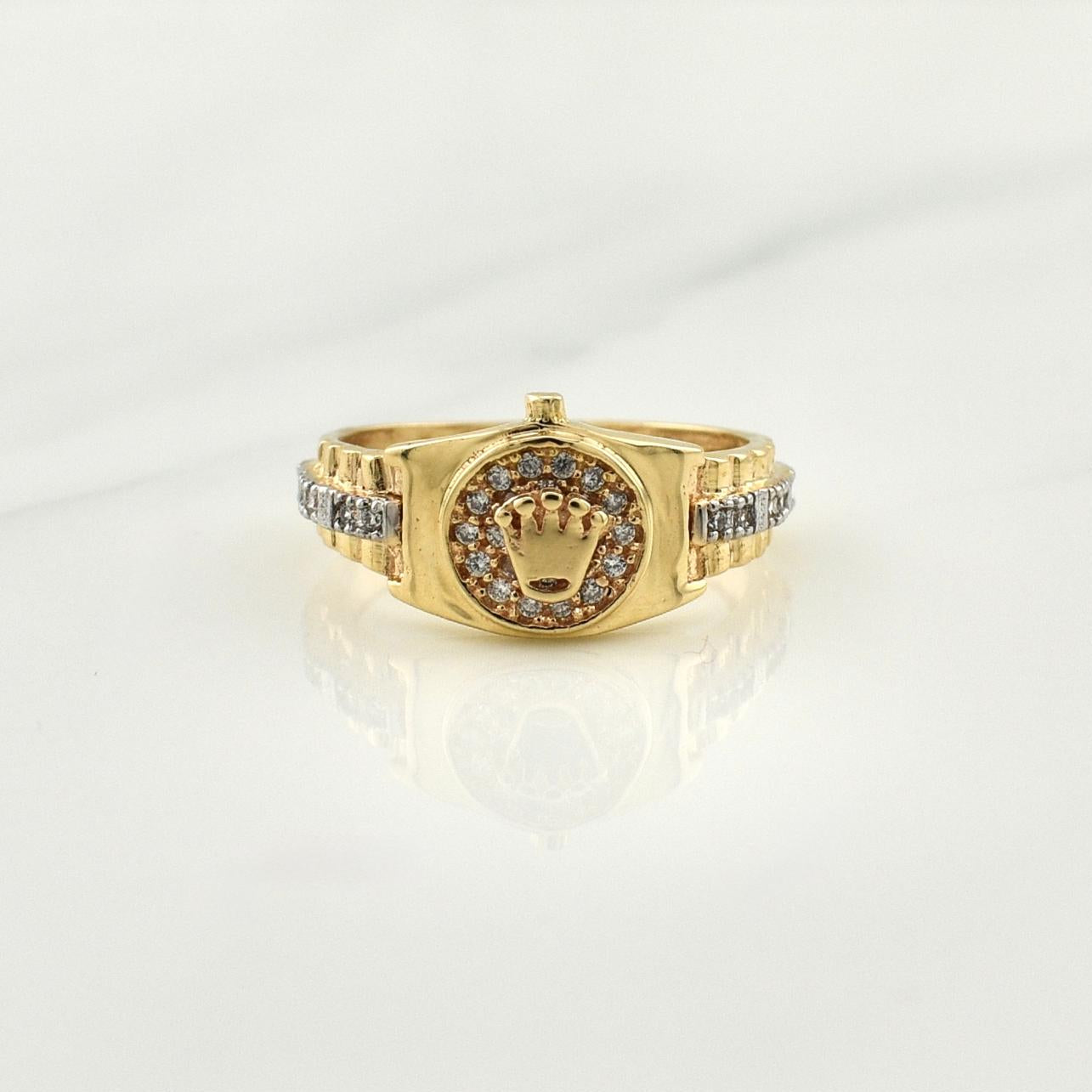 Anillo Corona 3.7gr / T6 / Oro Amarillo 18K !