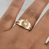 Anillo Corona 3.45gr / T6 1/4 / Oro Amarillo 18K !