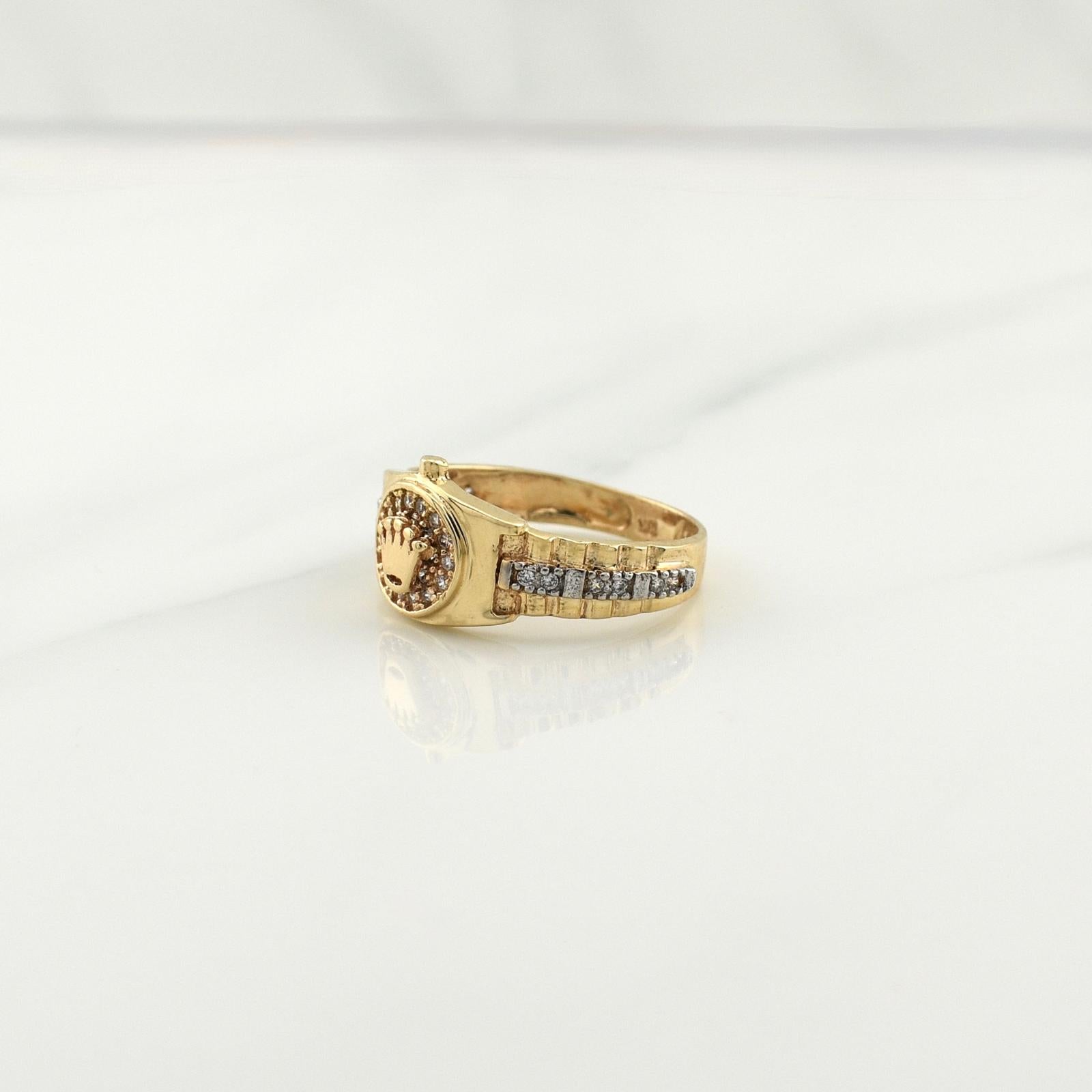 Anillo Corona 3.7gr / T6 / Oro Amarillo 18K !
