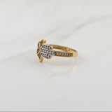 Anillo Mano Hamsa Corazon 2.3gr / T6 1/4 / Oro Amarillo 18K !