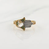 Anillo Mano Hamsa Corazon 2.3gr / T6 1/4 / Oro Amarillo 18K !