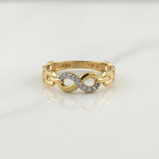 Anillo Infinito 2.25gr / T7 / Oro Amarillo 18K !