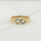 Anillo Infinito 2.25gr / T7 / Oro Amarillo 18K !
