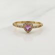 Anillo Corazon 2.1gr / T7 / Oro Amarillo 18K !