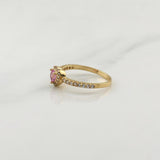 Anillo Corazon 2.1gr / T7 / Oro Amarillo 18K !