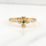 Anillo Flor 1.55gr / T7 3/4 / Oro Amarillo 18K !