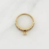 Anillo Churumbela Corazones 2.3gr / T6 1/4 / Oro Amarillo 18K !