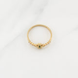 Anillo Flor 1.55gr / T7 3/4 / Oro Amarillo 18K !