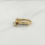 Anillo Churumbela Corazones 2.3gr / T6 1/4 / Oro Amarillo 18K !