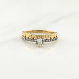 Anillo Churumbela Corazones 2.3gr / T6 1/4 / Oro Amarillo 18K !