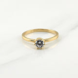Anillo Solitario 2.2gr / T6 3/4 / Oro Amarillo 18K !